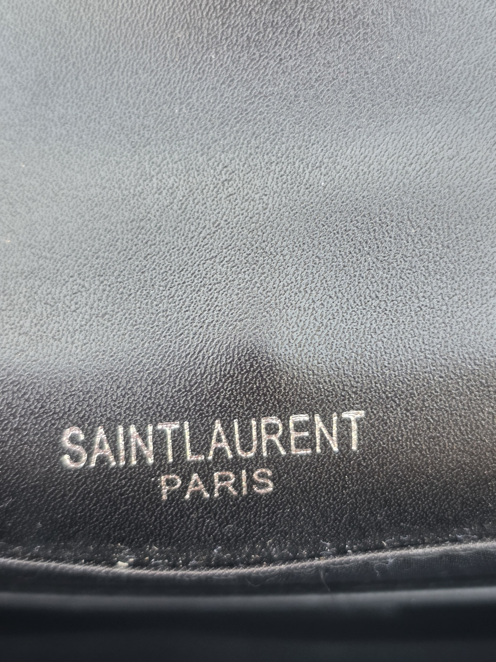 Saint Laurent Inspired Black Croc-Embossed Chain Shoulder Bag - Picture 6 of 14